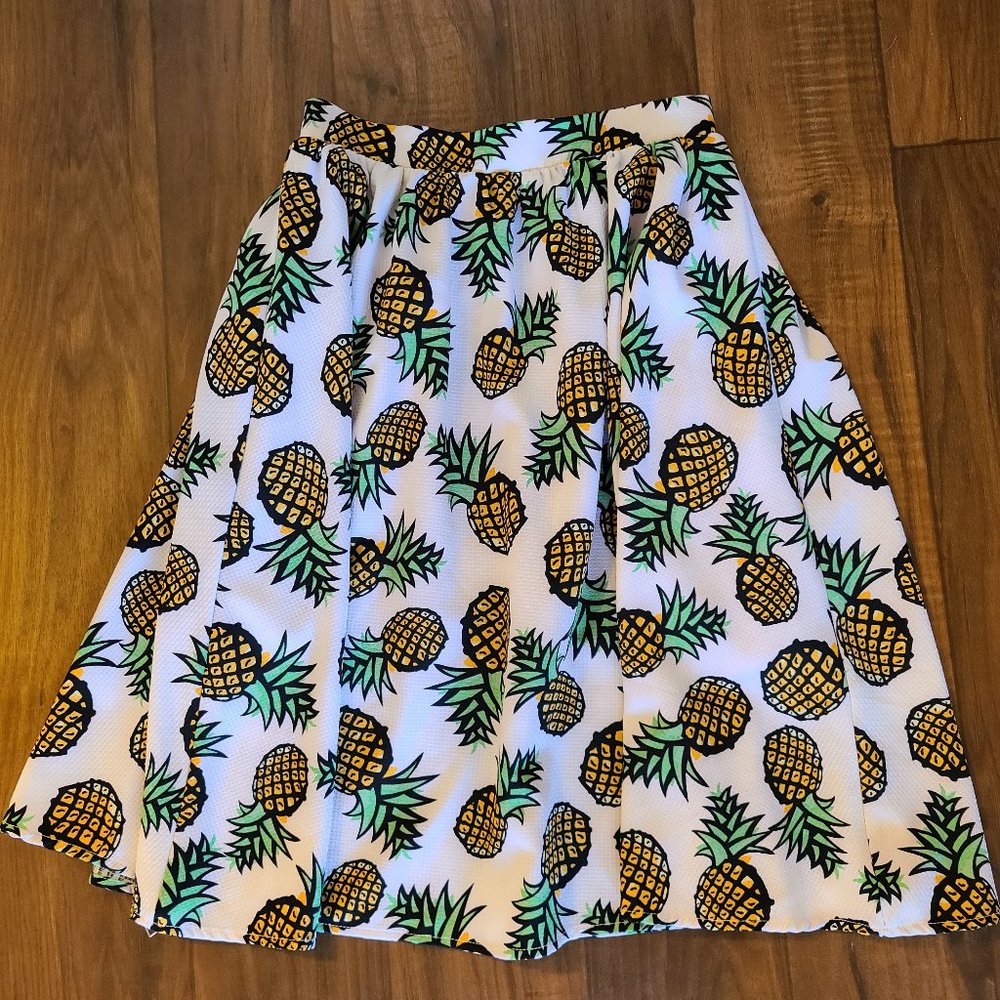 Lucca couture- pineapple print full a-line…